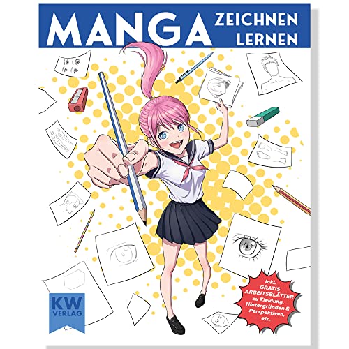 SimplePaper Manga zeichnen lernen - Anfänger & Fortgeschrittene |Manga und Anime Malbuch mit Anleit