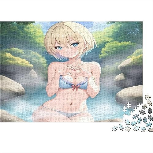 AI Anime Girls 1000-teiliges Premium-Puzzles - Spaß Lernspiele Perfekte Sexy Puzzle-1000pcs (75x50c