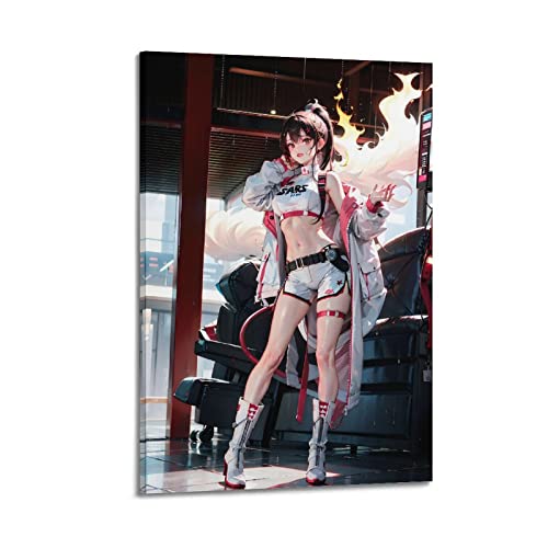 Anime Girl Lady Poster Sexy Malerei Leinwand Wandposter und bild Druck Moderne Familie Schlafzimmer 