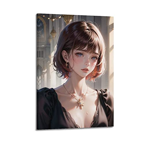 Anime Girl Poster Sexy Lady Malerei Leinwand Wand & bild Druck Moderne Familie Schlafzimmer 40 x 60c