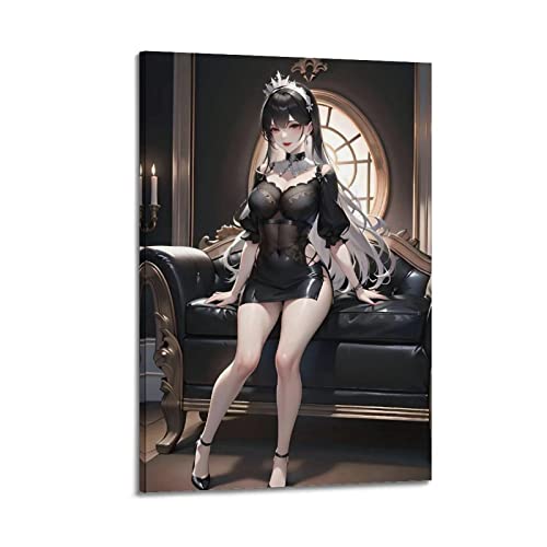 Anime Girls Lady Poster Sexy Waifu Malerei Leinwand Wand & bild Druck Moderne Familie Schlafzimmer 6