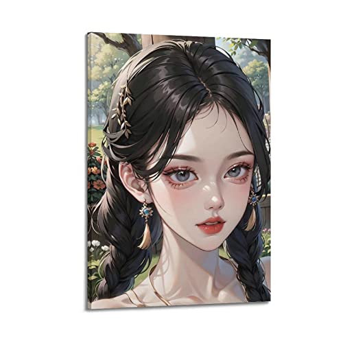 Anime Woman Poster sexy Waifu Malerei Leinwand Wand & bild Druck Moderne Familie Schlafzimmer 60 x 9