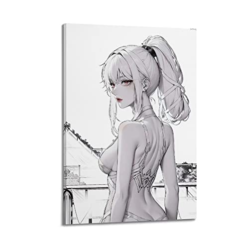 Anime Woman Poster Sexy Girl Malerei Leinwand Wand & bild Druck Moderne Familie Schlafzimmer 60 x 90