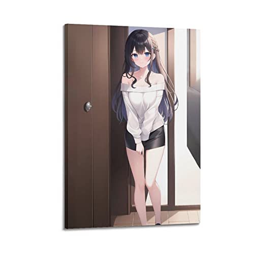 Anime Sexy Girl Poster Girls Lady Malerei Leinwand Wand & bild Druck Moderne Familie Schlafzimmer 60