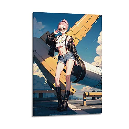 Anime Sexy Lady Poster Girl Malerei Leinwand Wand & bild Druck Moderne Familie Schlafzimmer 60 x 90c