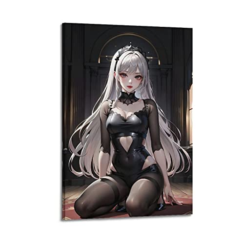 Anime Sexy Waifu Poster Girl Lady Malerei Leinwand Wand & bild Druck Moderne Familie Schlafzimmer 60