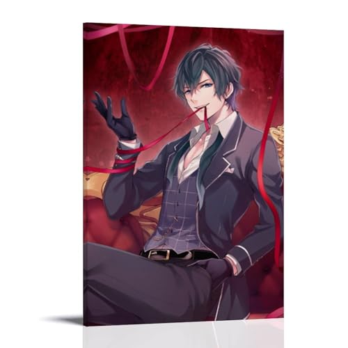 BBAUER Anime Vampire Male Sexy Poster Malerei Leinwand Wandkunst Wohnzimmer Schlafzimmer Malerei,Wan