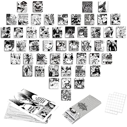 Dingfeiyu 60 Stück Wand-Collage-Kit, Anime, ästhetisch, Fotocollage, Anime-Poster, Manga, Collage-