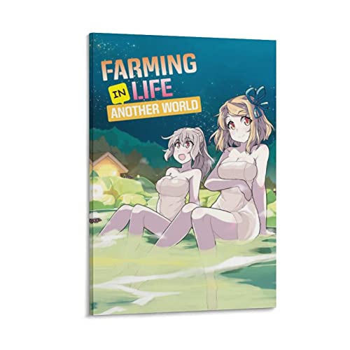 HANYING Farming Life in Another Art Anime Sexy Girl Poster Leinwand Malerei Wanddruck Foto Zuhause M