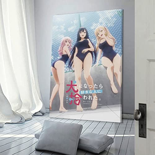 HANYING My Life As Inukai-sans Dog Art Anime Sexy Girl Poster Malerei Leinwand Wandkunst Wohnzimmer 