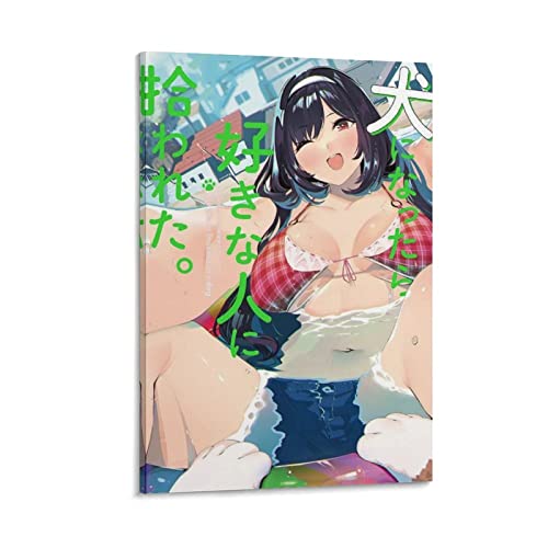 HANYING Poster My Life As Inukai-sans Dog Art Anime Sexy Girl Bild Druck Wandkunst Malerei Leinwand 