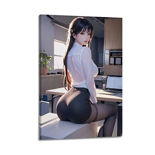 ISTI Anime Sexy Damen-Poster, dekoratives Gemälde, Leinwand, Wandposter und bild, modernes Familien