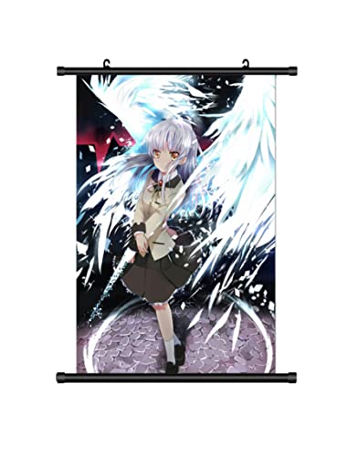 KARMA-X 60x90CM Angel Beats Kakemono Rollbild | Anime Manga Stoffposter Wallscroll Poster Wanddeko M