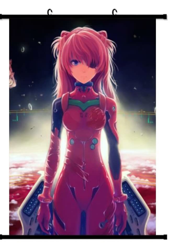 KARMA-X 60x90CM NGE Neon-Genisis-Evangelion Kakemono Rollbild | Anime Manga Stoffposter Wallscroll W