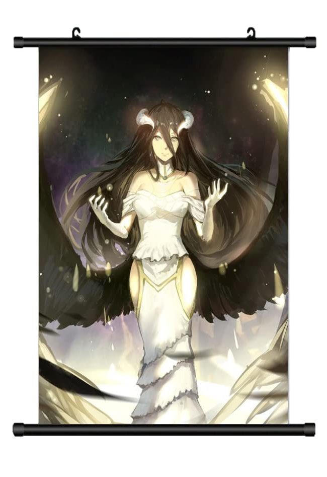 KARMA-X 60x90CM Overlord Kakemono Rollbild | Anime Manga Stoffposter Wallscroll Poster Wanddeko Moti