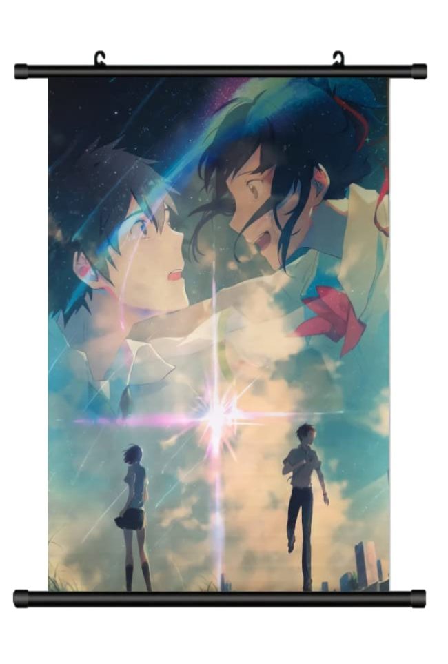 KARMA-X 60x90CM Your Name Kakemono Rollbild | Anime Manga Stoffposter Wallscroll Wanddeko Motiv:Taki