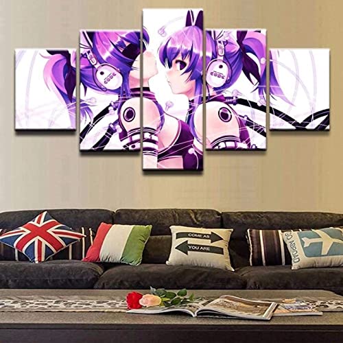 MPPSU drucke Modular Wandkunst Modern Wanddekoration Wandbilder Wohnzimmer Leinwandbild 5 Teiliges P