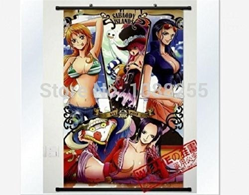 Mark Rocks Anime Family Japanese Wall Poster Scroll One Piece Boa Hancock Sexy Robin Nami