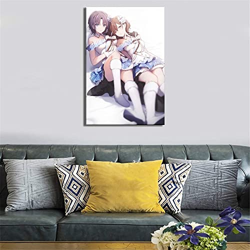 Poster Bild 50x70cm Kein Rahmen Anime Girl Sexy＆Familie Schlafzimmer Wandmalerei