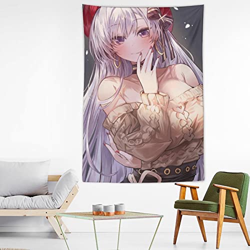 QINGRONG Sexy Anime Beauty Poster druck Polyester Gemälde Wandteppich Schlafzimmer Zimmer Ästhetik