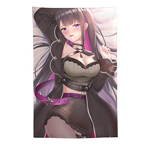 QINGRONG Sexy Anime Beauty Poster Wandteppich Schriftrolle Polyester Wandteppiche Malerei Bild Schla